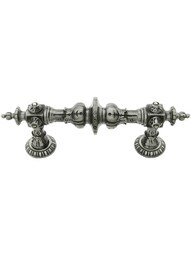 Portobello Jeweled Cabinet Pull With Kensington Back Plates